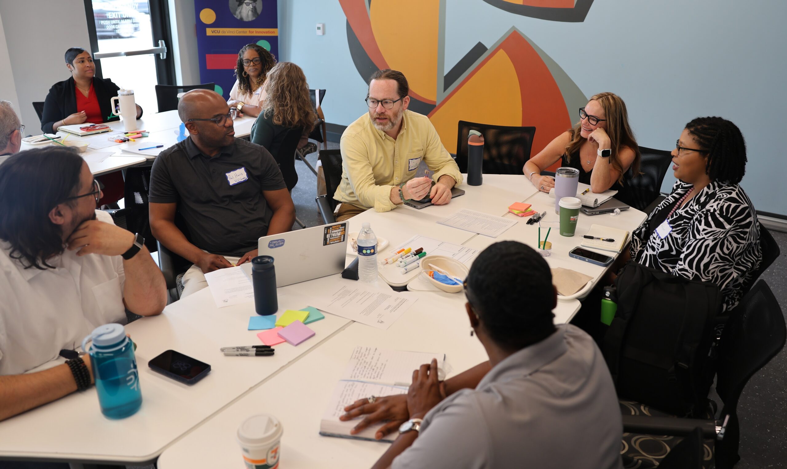 Mental health professionals in a group discussion at The convening